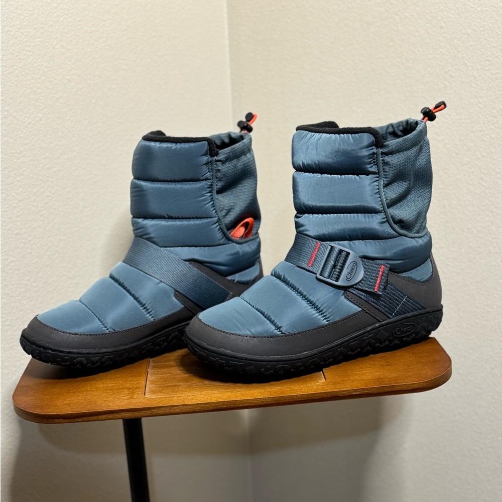 New Chaco’s Ramble Puff Tall women’s 7.5 Cloudy Blue boot